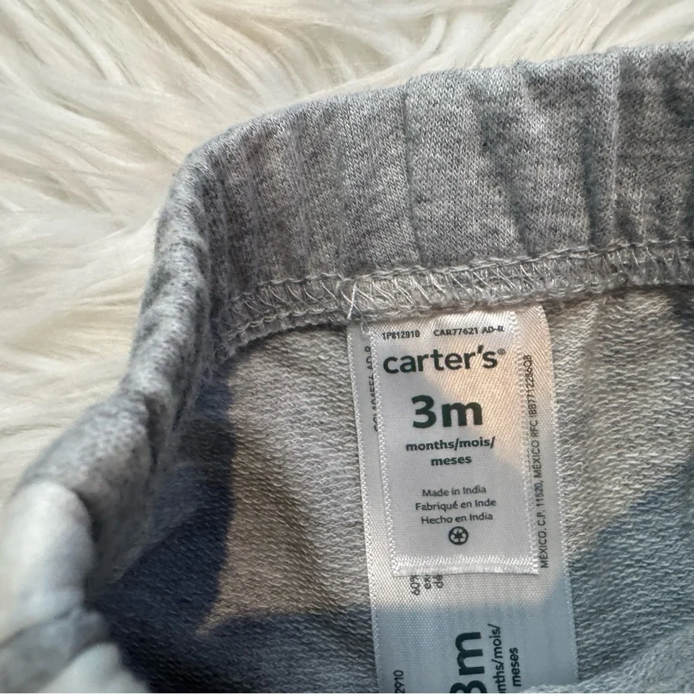 Carter’s Baby Boy 3M 4 Pc Bodysuit Jogger Pants‎ Bundle Football Car